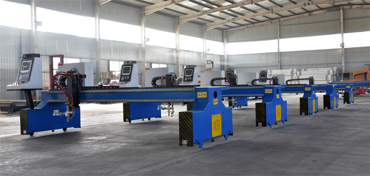 龍門式大型鋼板數(shù)控火焰切割機(jī)4乘10m一火一等